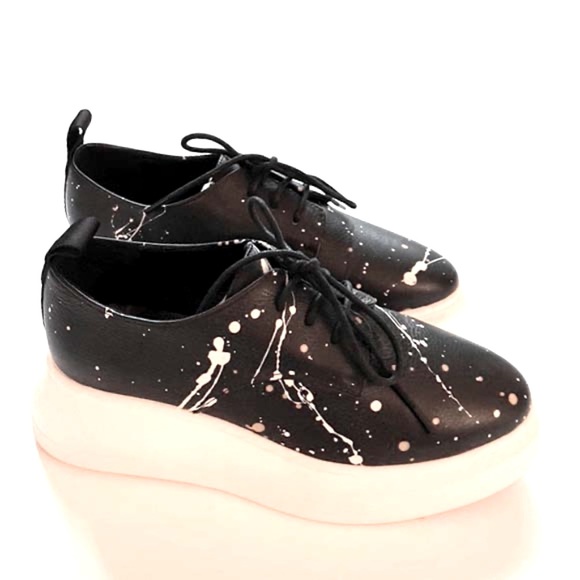 MSGM LOW TOP SNEAKERS PAINT SPLASHES - Picture 8 of 14